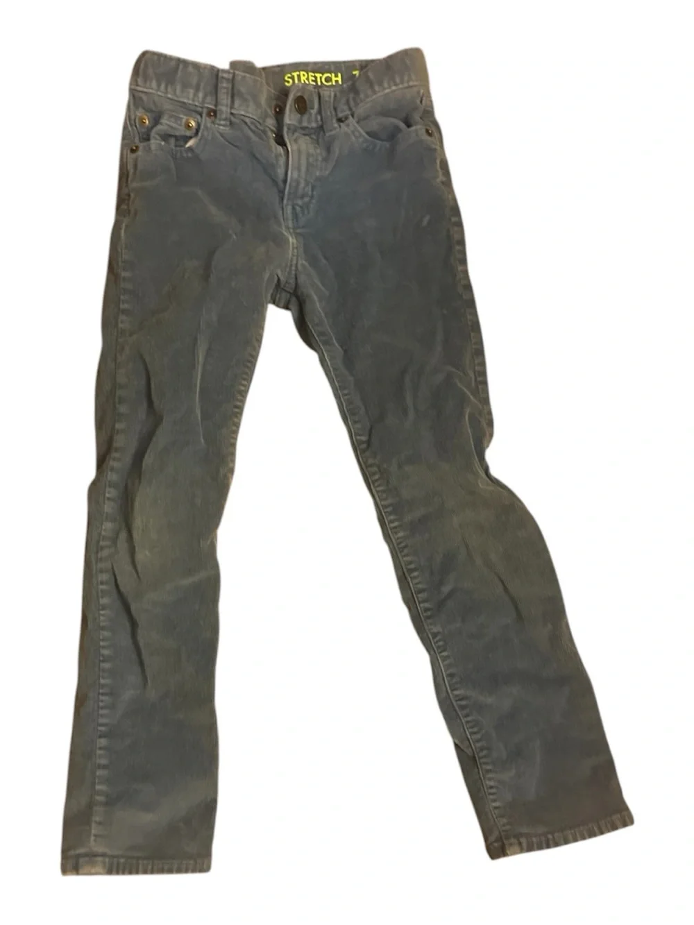 crewcuts by J.Crew Boys’ Stretch Corduroy Pants, Slim Straight Leg, Size 7, Grey